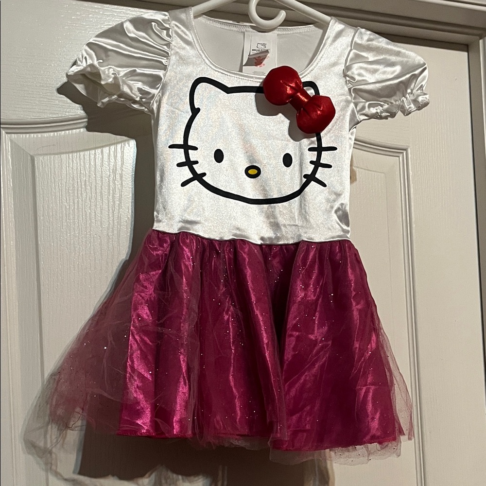 Hello Kitty Red Bow and Pink Tutu Costume 3-4 years old